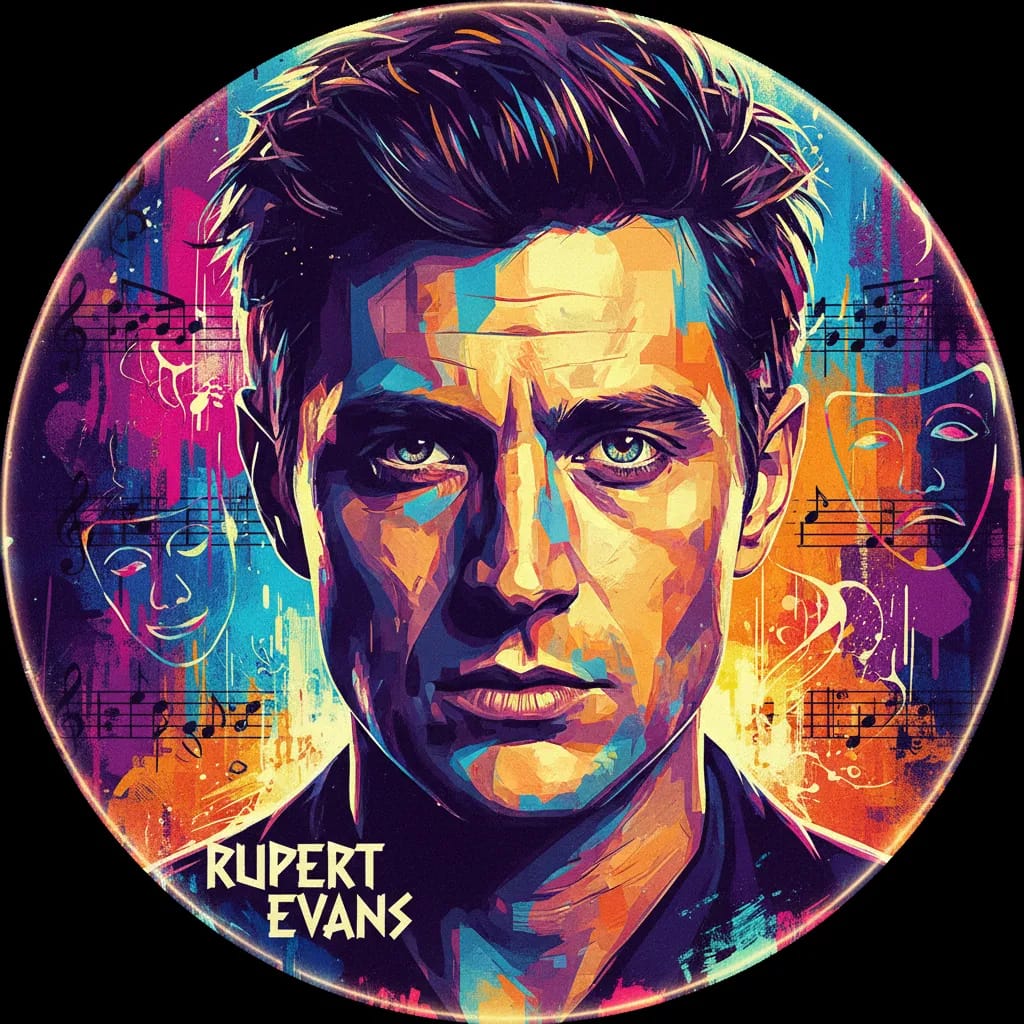 Artistic portrait of Rupert Evans