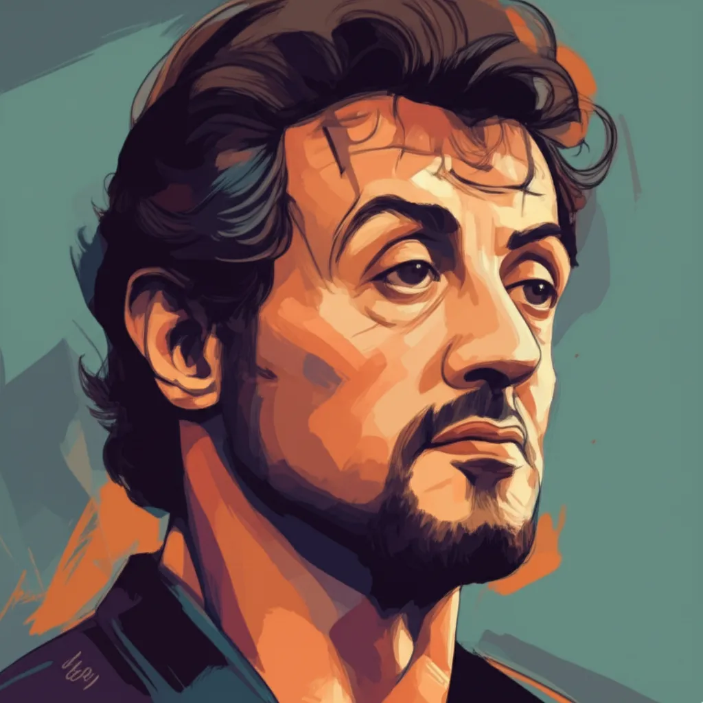 Portrait of Sylvester Stallone