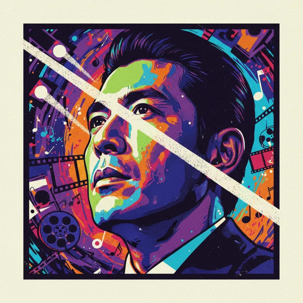 Artistic portrait of Tetsurô Tanba