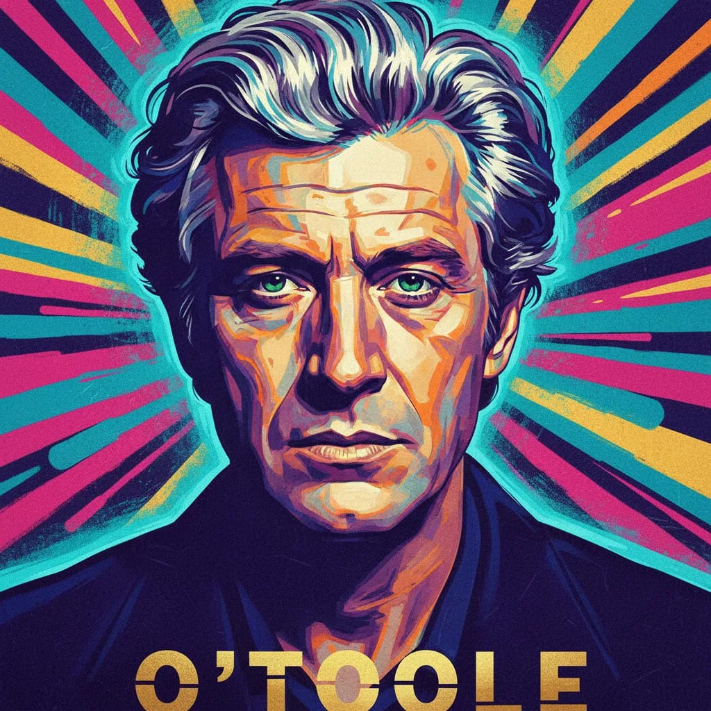 Artistic portrait of Peter O'Toole