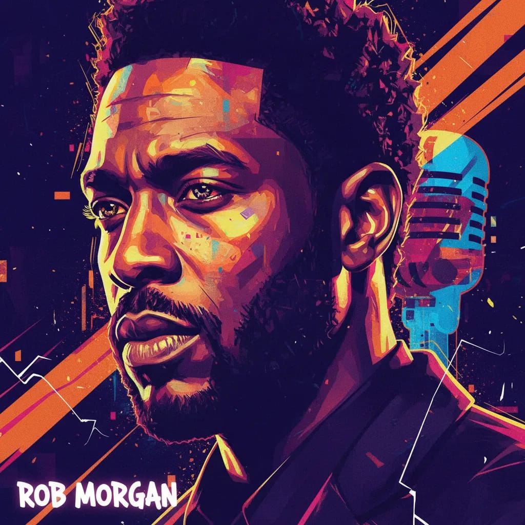 Artistic portrait of Rob Morgan