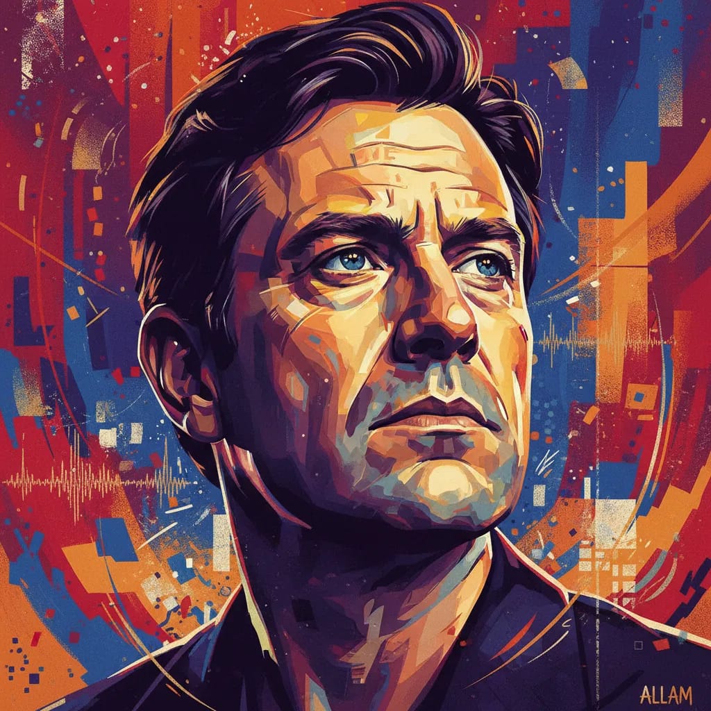 Artistic portrait of Roger Allam