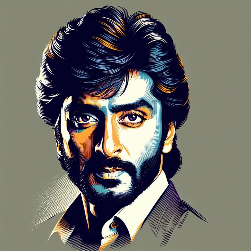 Portrait of Shah Rukh Khan