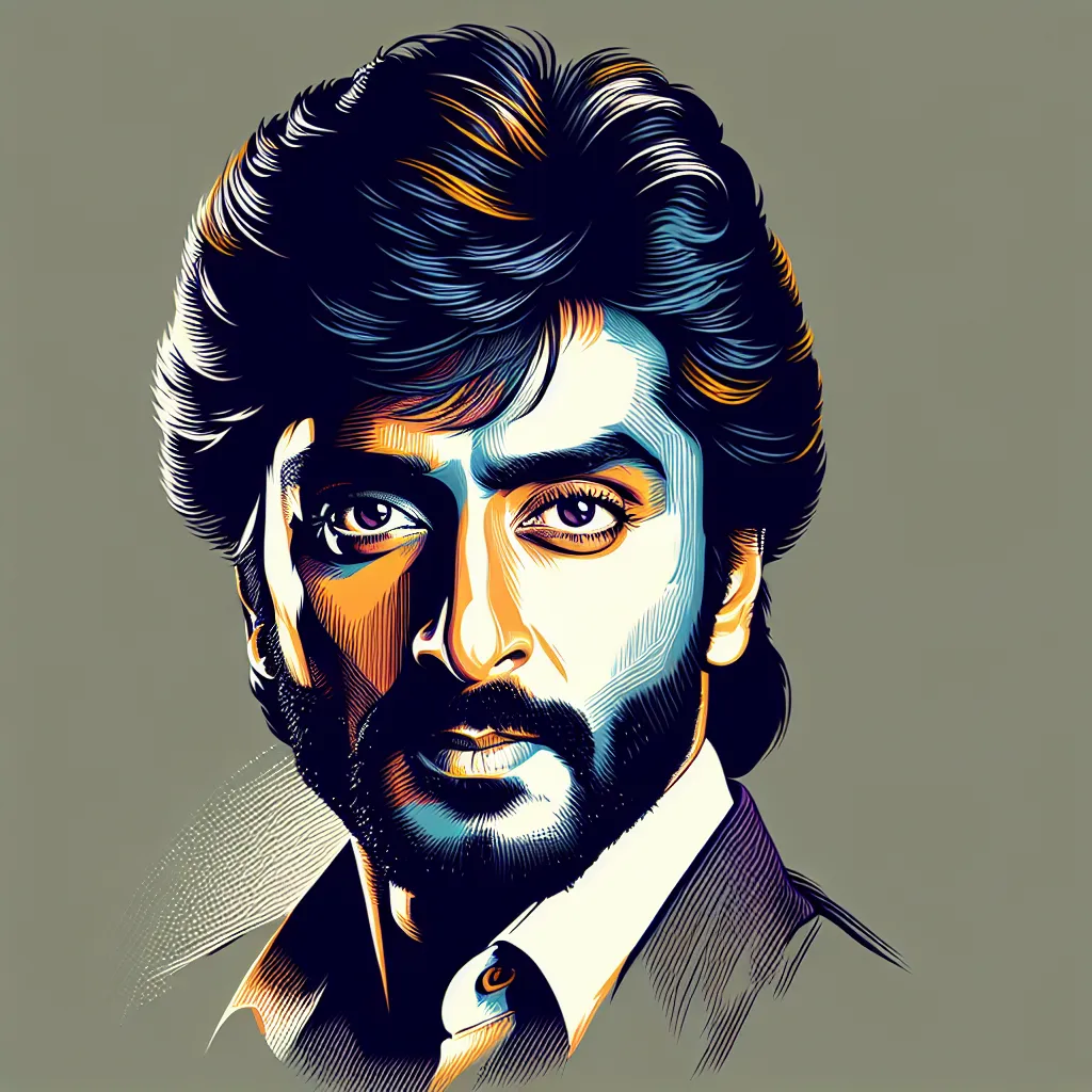 Artistic portrait of Shah Rukh Khan
