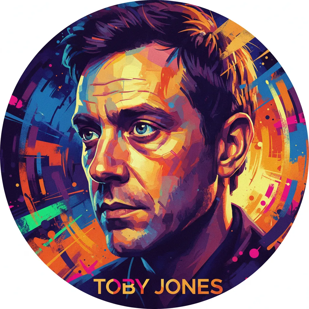 Artistic portrait of Toby Jones