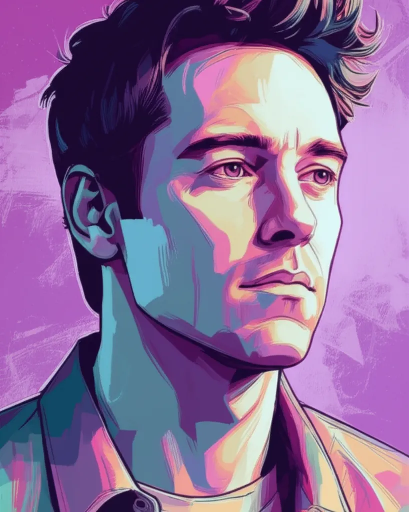 Artistic portrait of Dane Cook