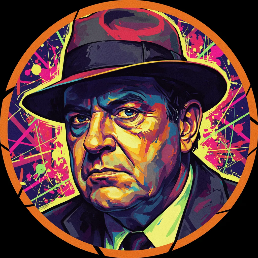 Artistic portrait of Bob Hoskins