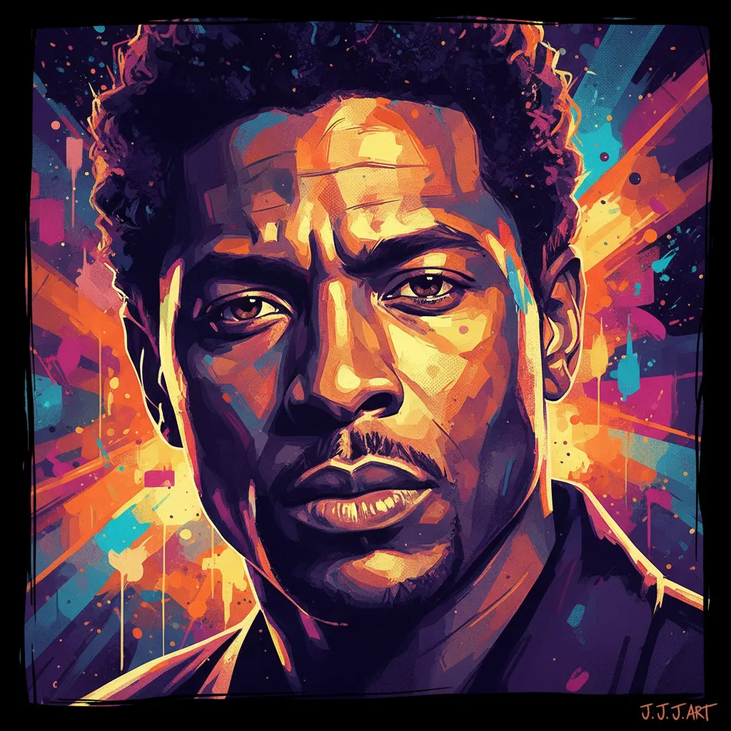 Artistic portrait of J.J. Johnson