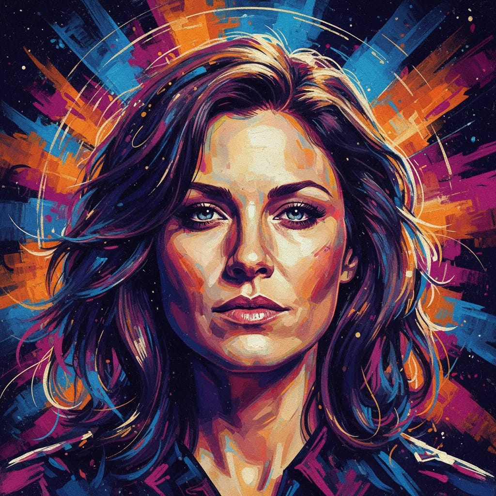 Artistic portrait of Katee Sackhoff