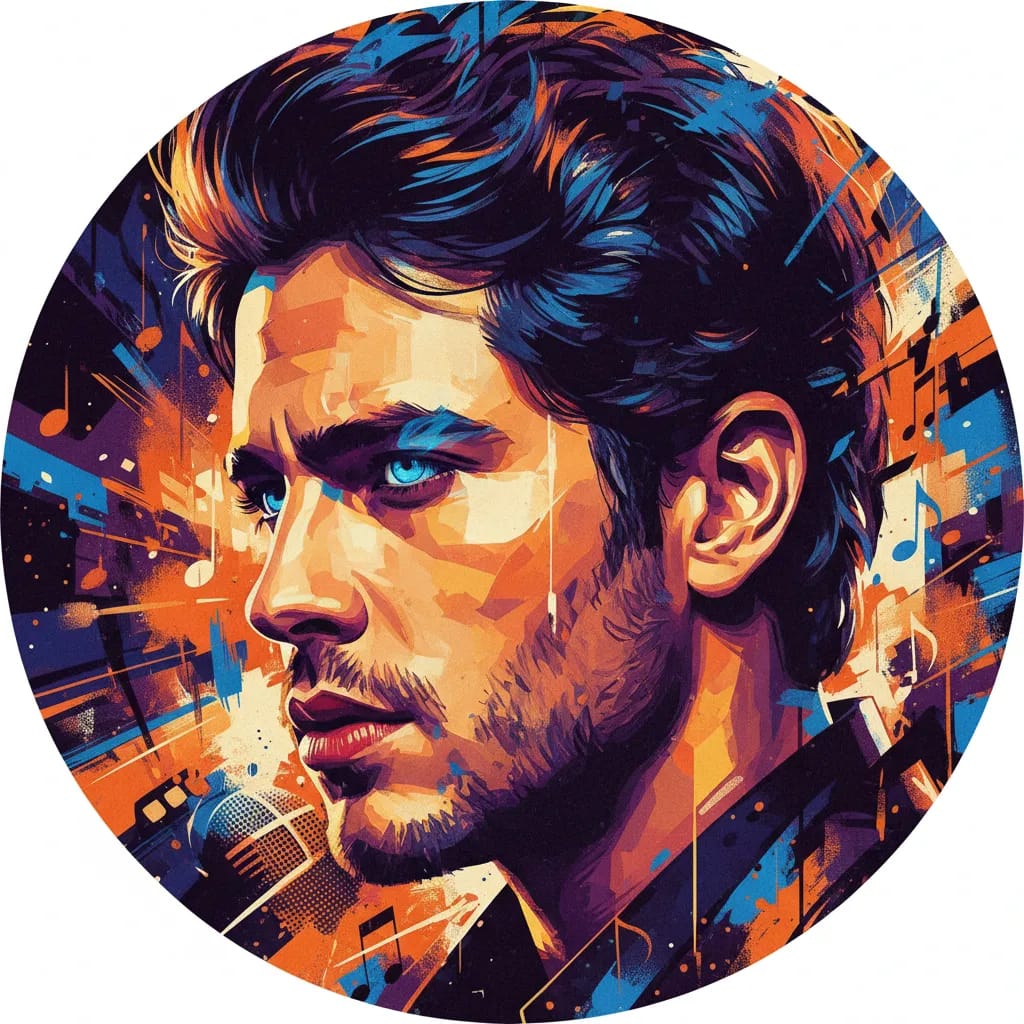 Artistic portrait of Diego Boneta