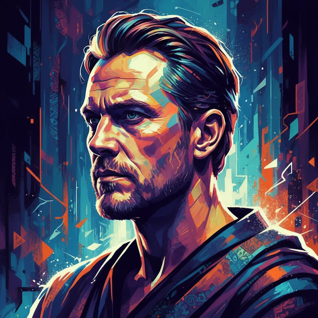 Artistic portrait of Ørjan Gamst