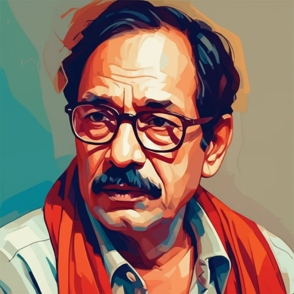 Artistic portrait of Raghuvir Yadav
