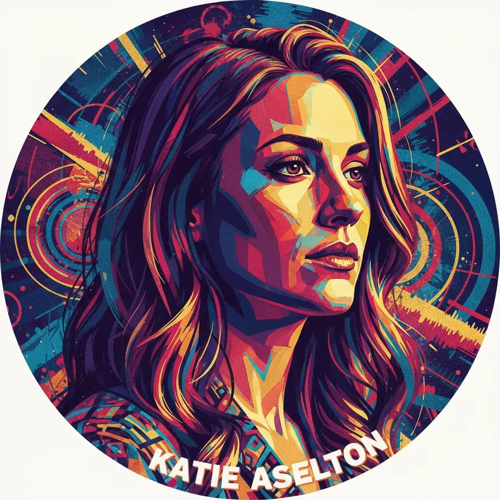 Artistic portrait of Katie Aselton