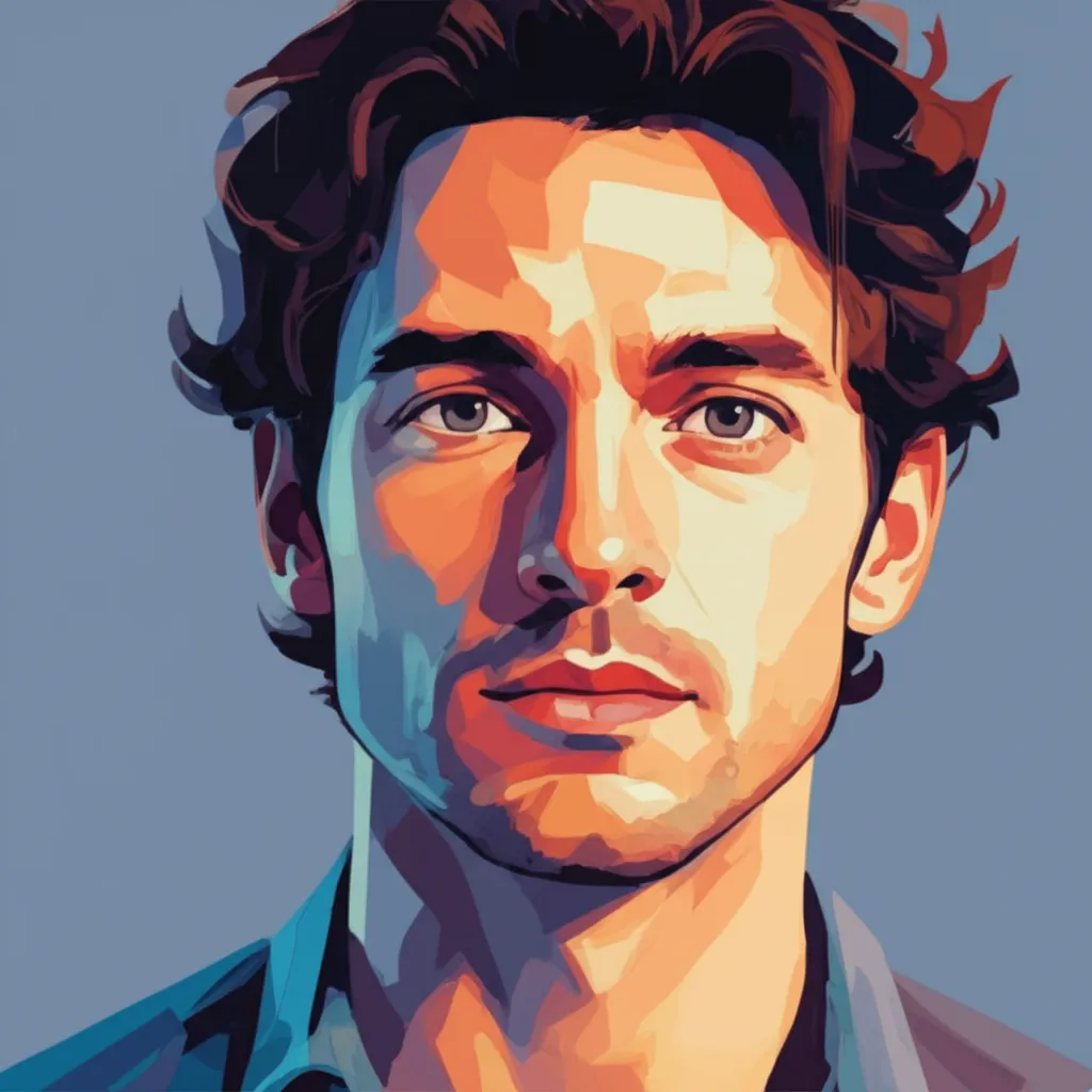 Artistic portrait of Santiago Cabrera