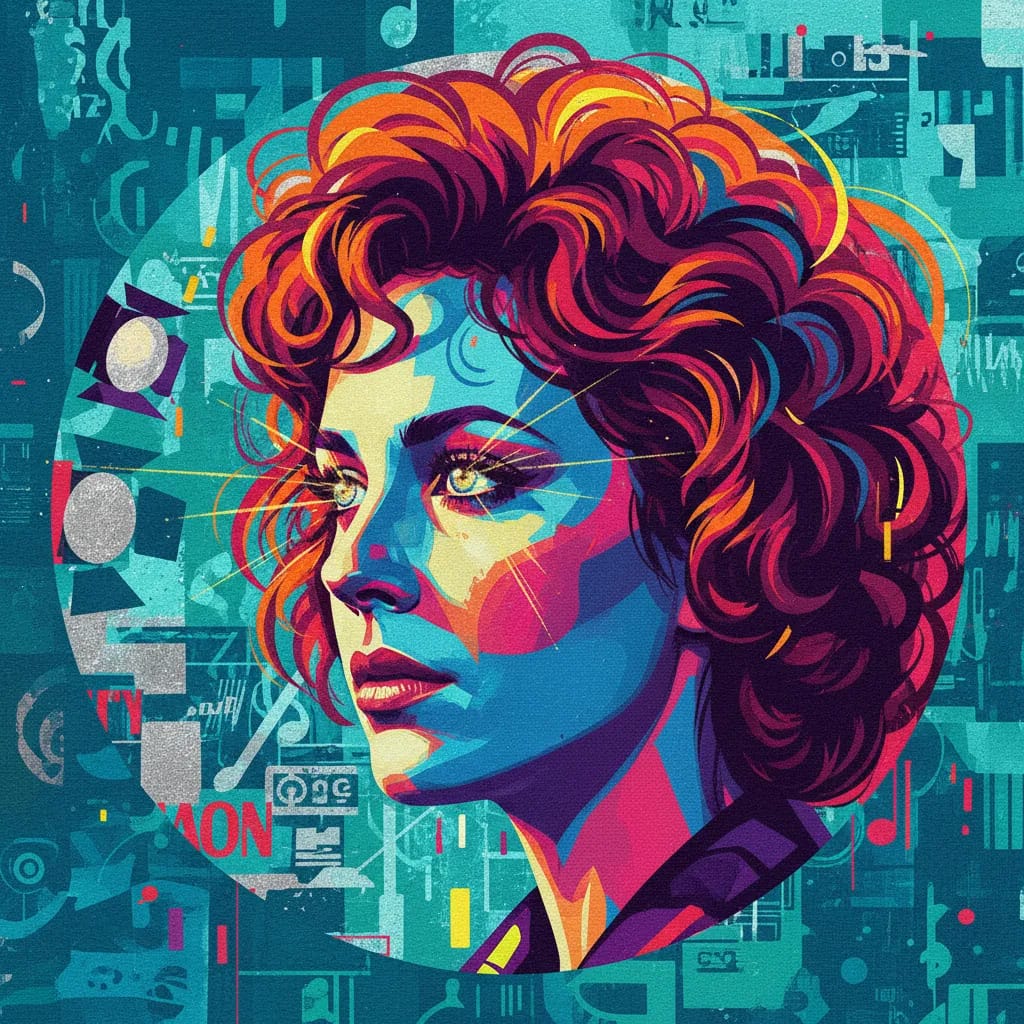 Artistic portrait of Melanie Mayron