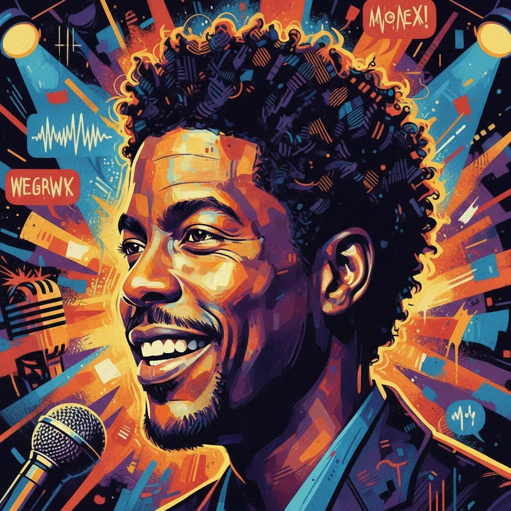 Artistic portrait of Chris Rock