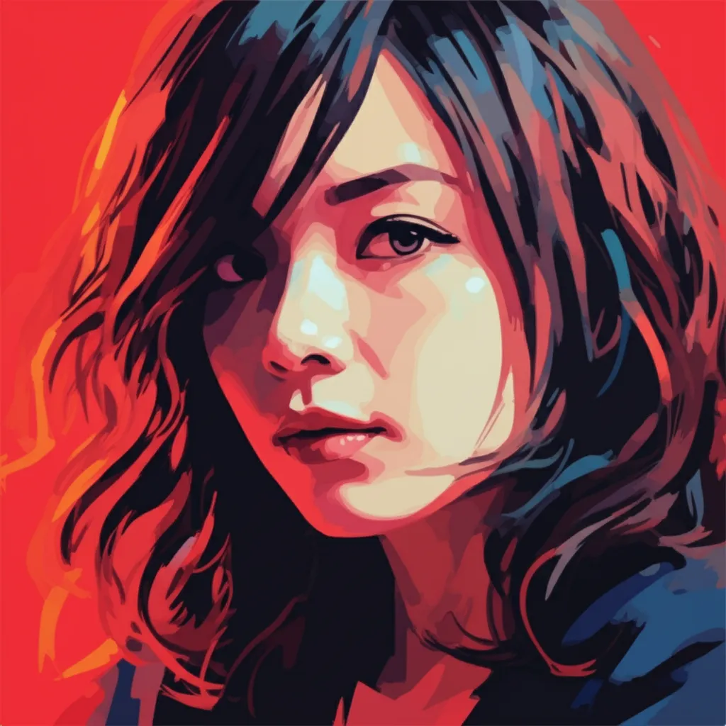 Artistic portrait of Miyoko Akaza