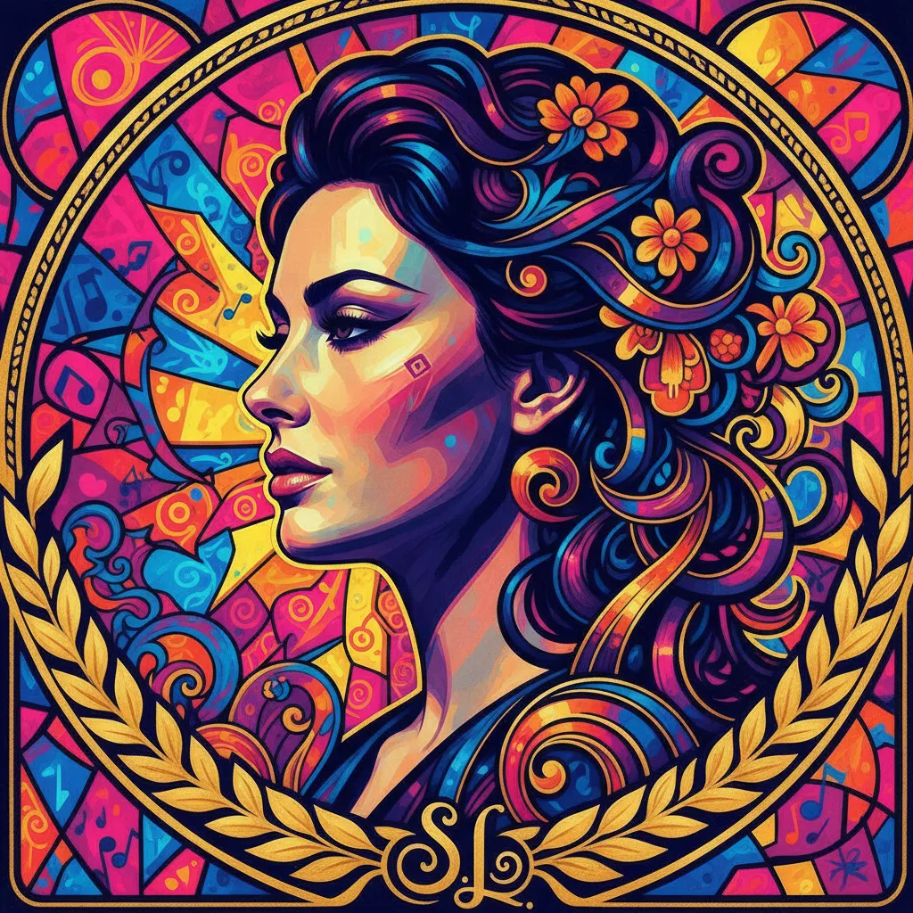 Artistic portrait of Sophia Loren