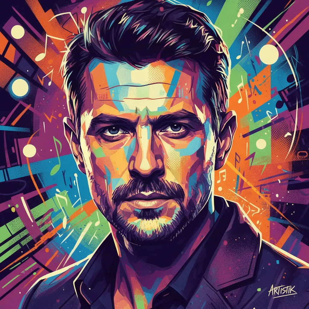 Artistic portrait of Dragos Bucur