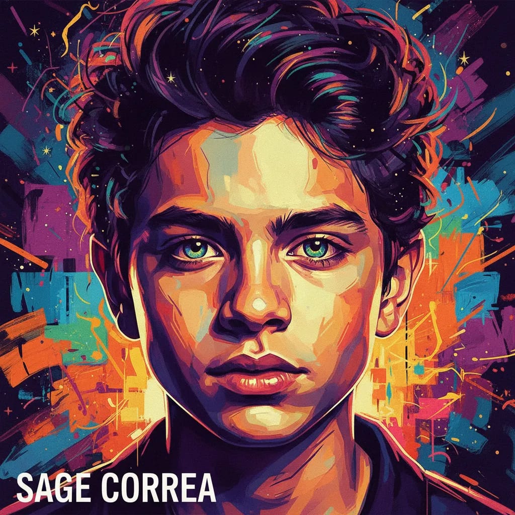 Artistic portrait of Sage Correa