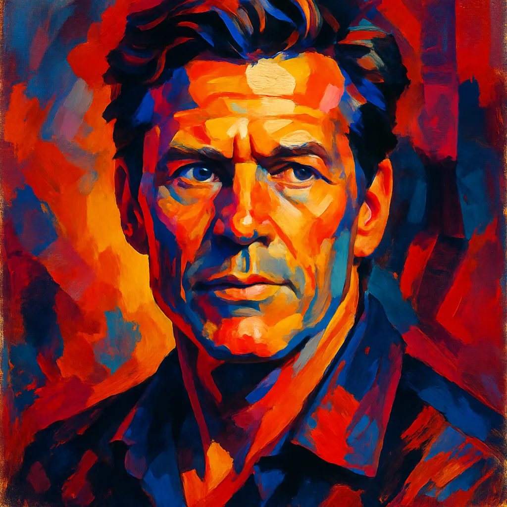 Artistic portrait of John Allen Nelson