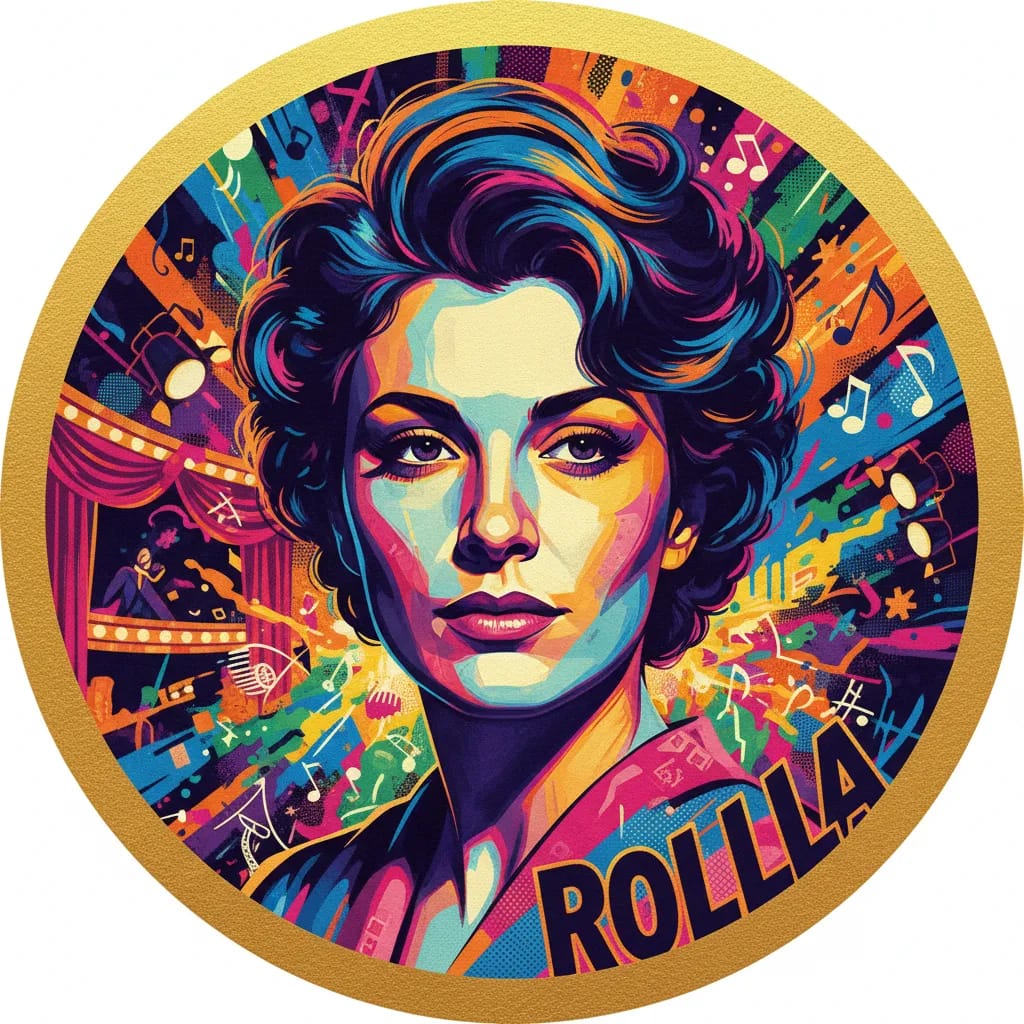 Artistic portrait of Micheline Rolla