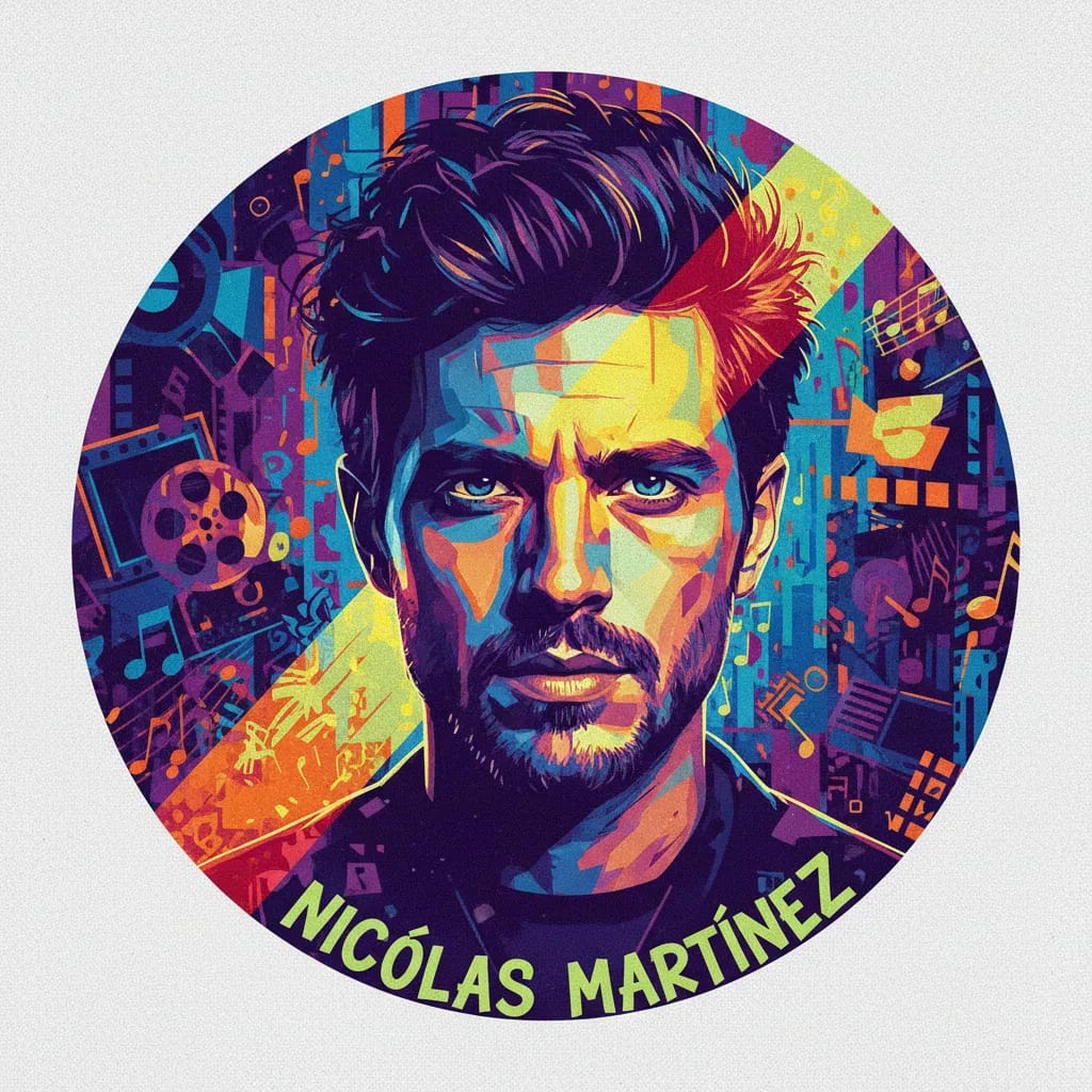 Artistic portrait of Nicolás Martínez