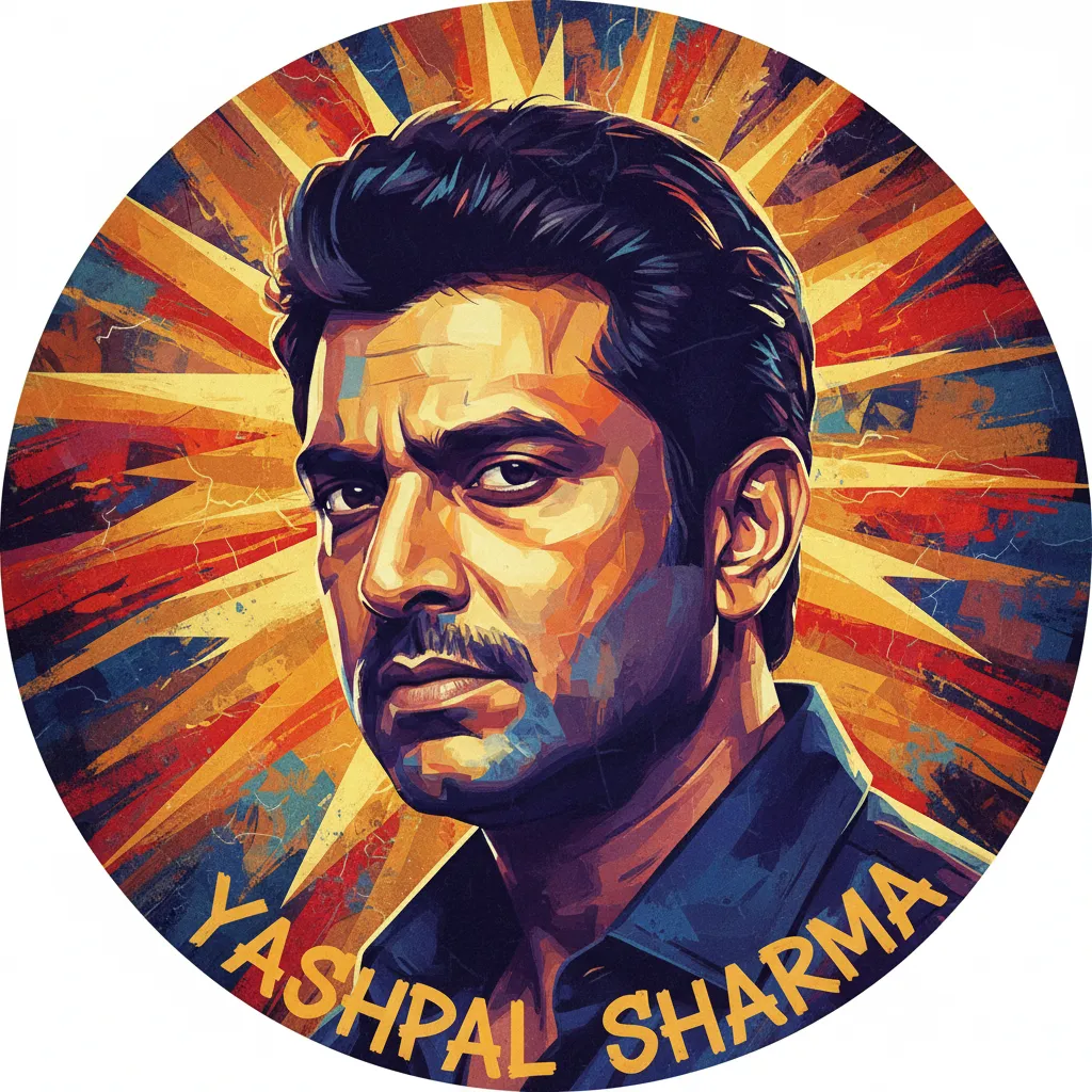 Artistic portrait of Yashpal Sharma