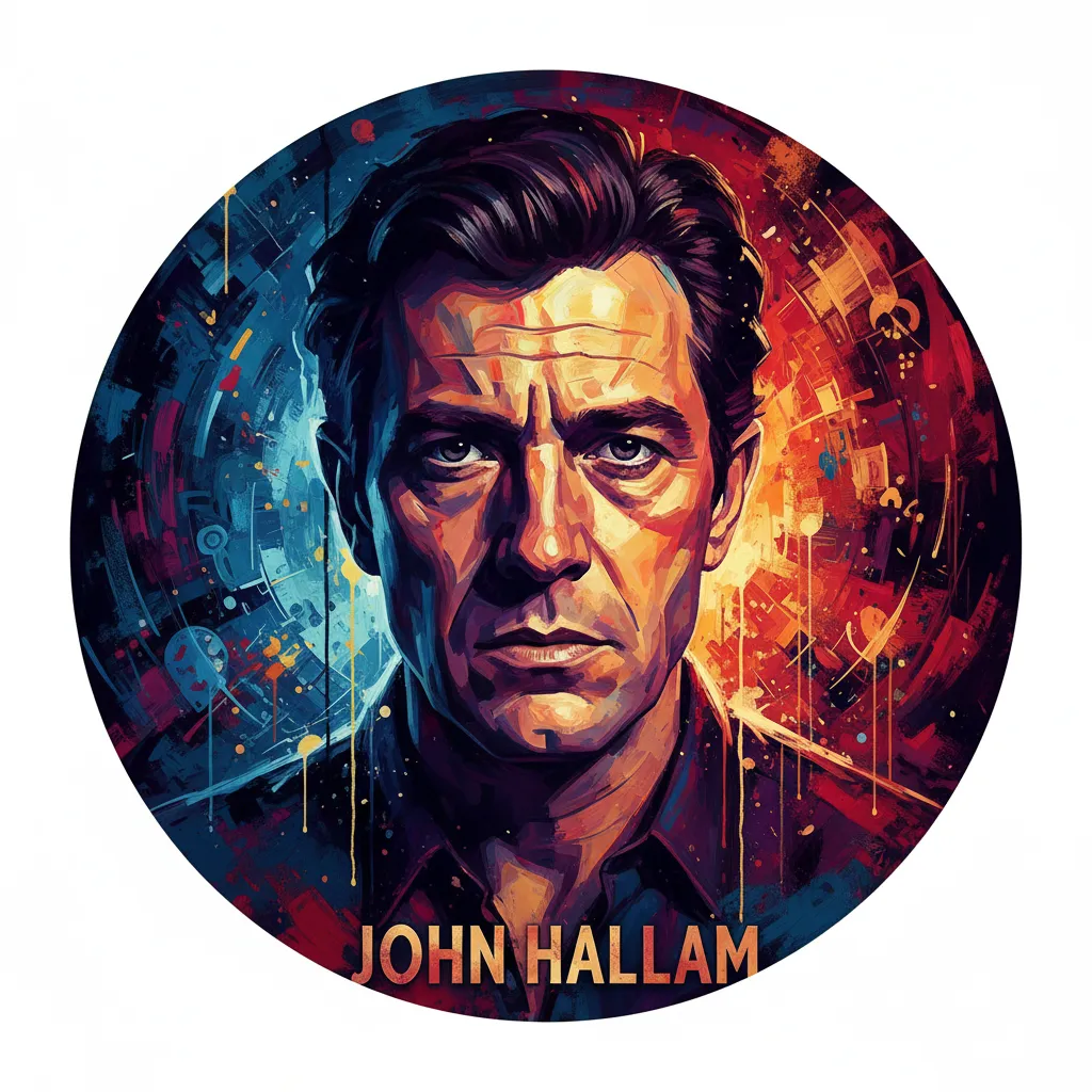 Artistic portrait of John Hallam
