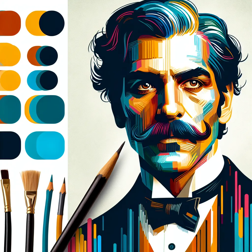 Artistic portrait of Amitabh Bachchan