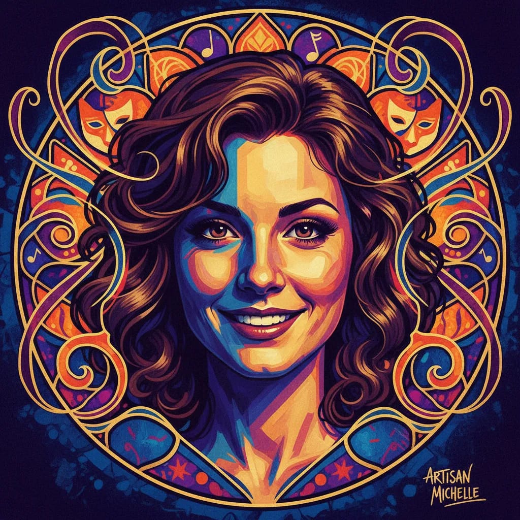 Artistic portrait of Michelle Nicastro