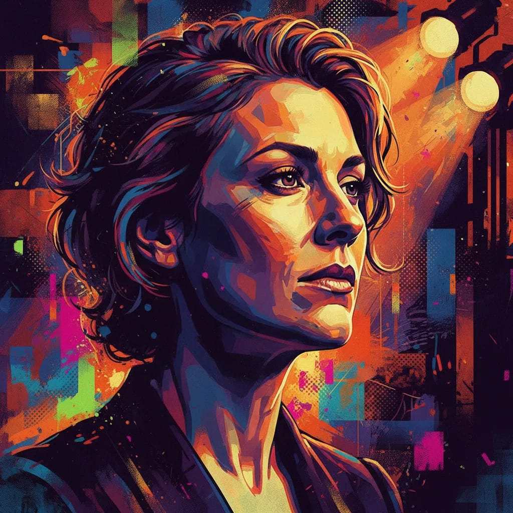 Artistic portrait of Glynis Davies