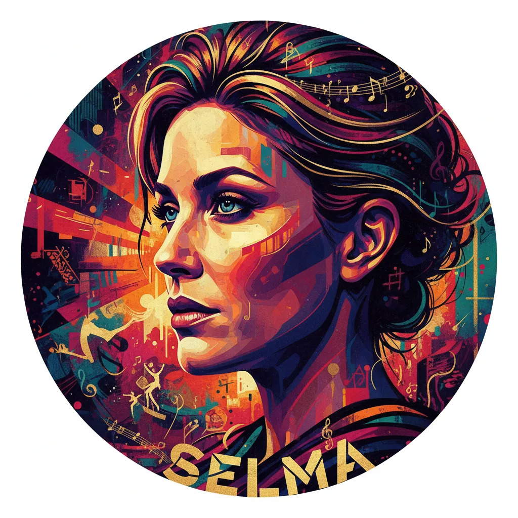 Artistic portrait of Selma Blair