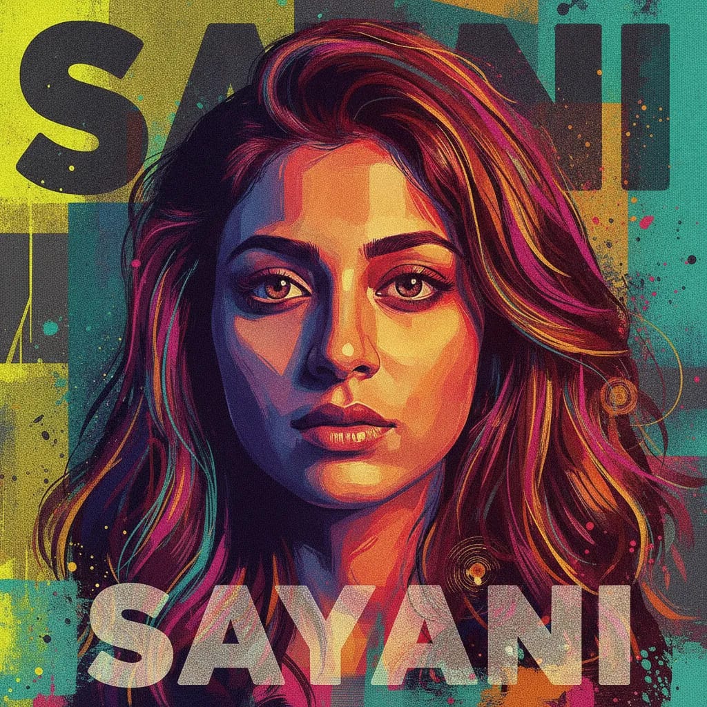 Artistic portrait of Sayani Gupta