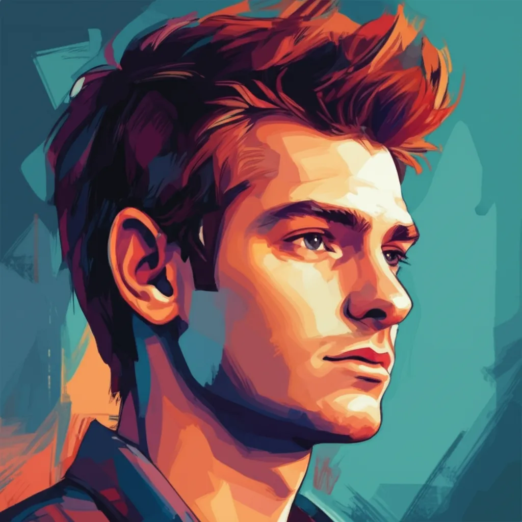 Artistic portrait of Andrew Garfield