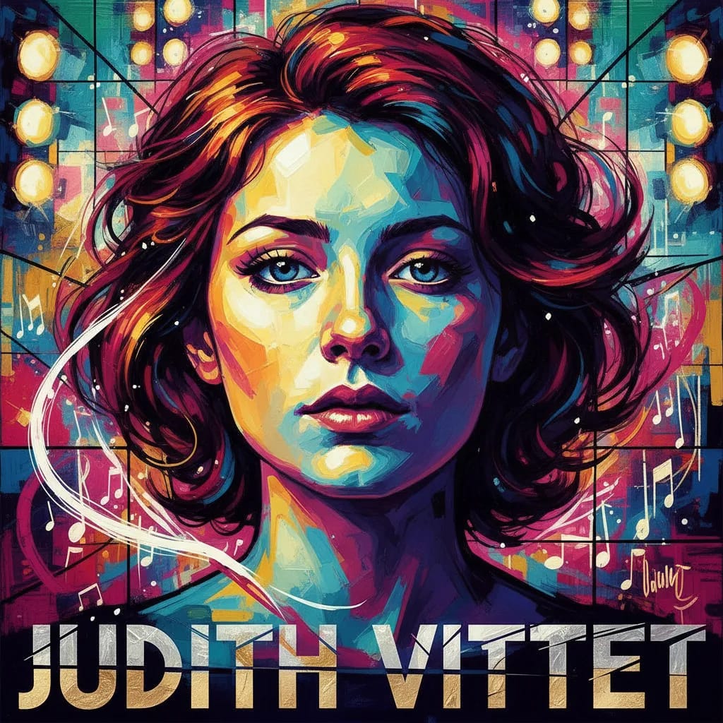 Artistic portrait of Judith Vittet
