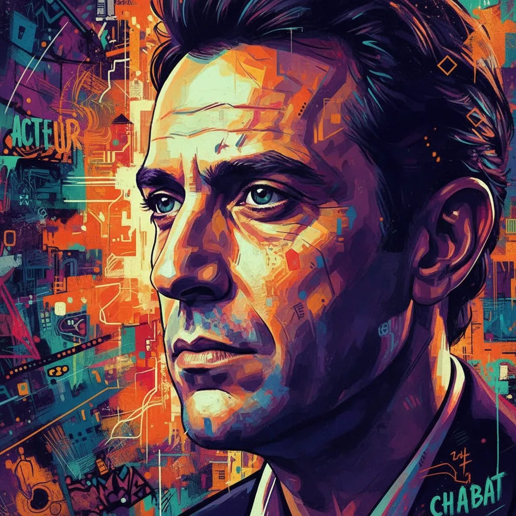 Artistic portrait of Alain Chabat