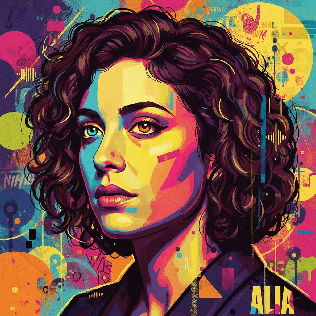 Artistic portrait of Alia Shawkat