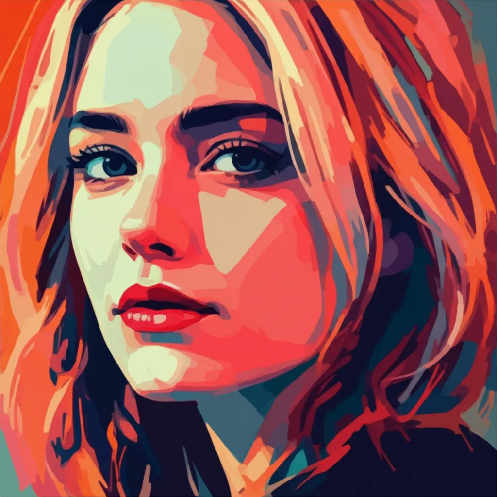 Artistic portrait of Sophie Cookson