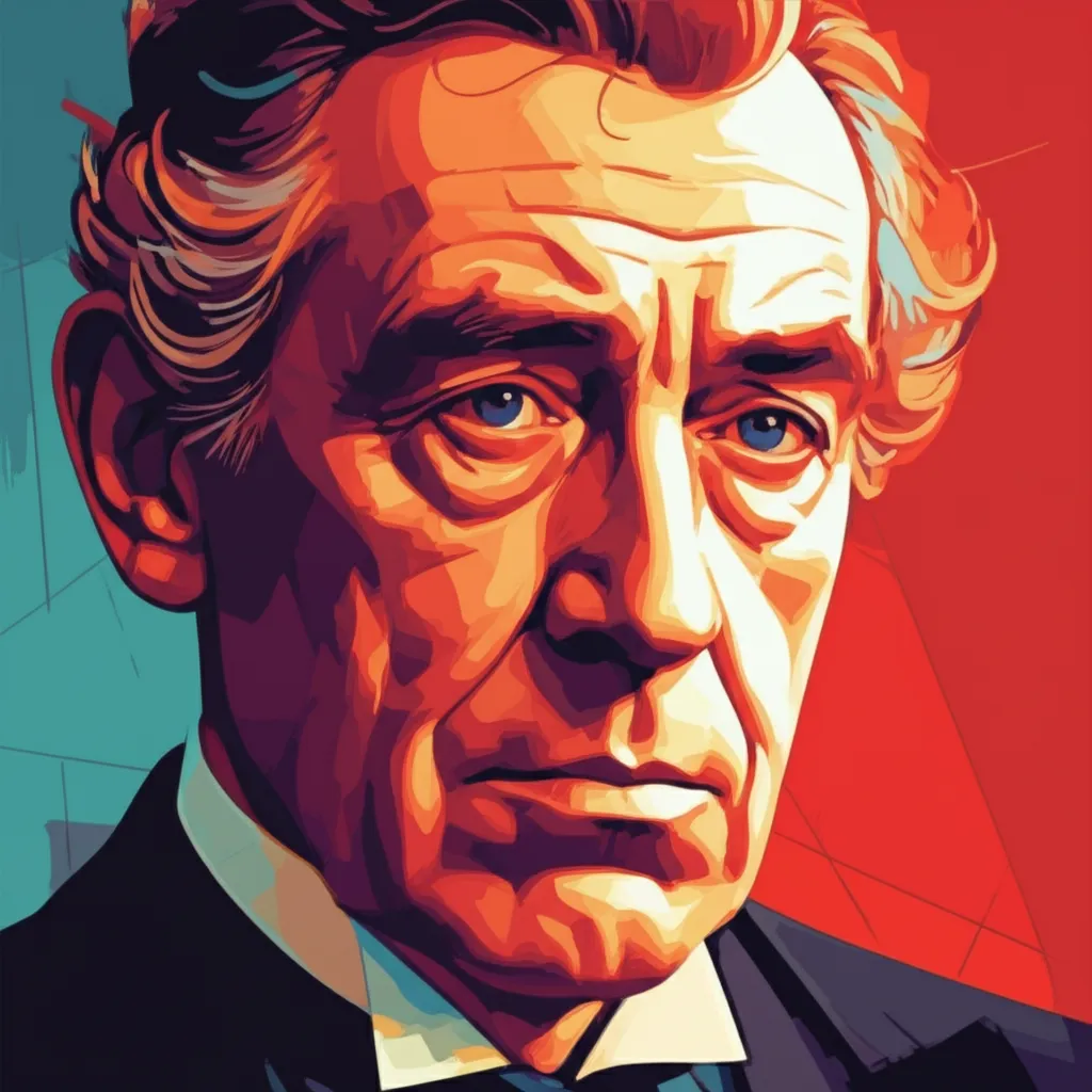 Artistic portrait of Paul Scofield