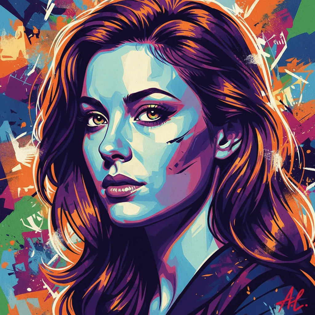 Artistic portrait of Ashley Laurence