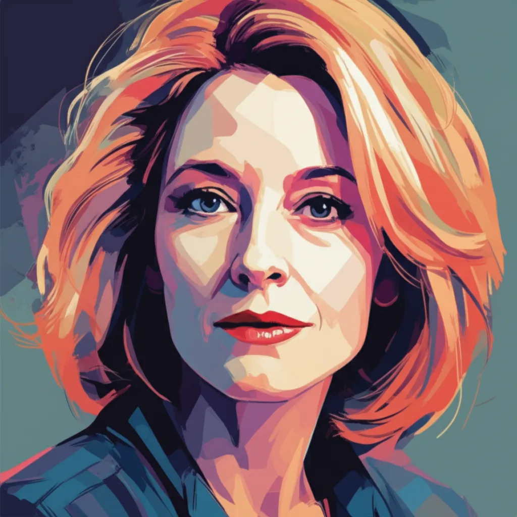 Artistic portrait of Jodie Foster