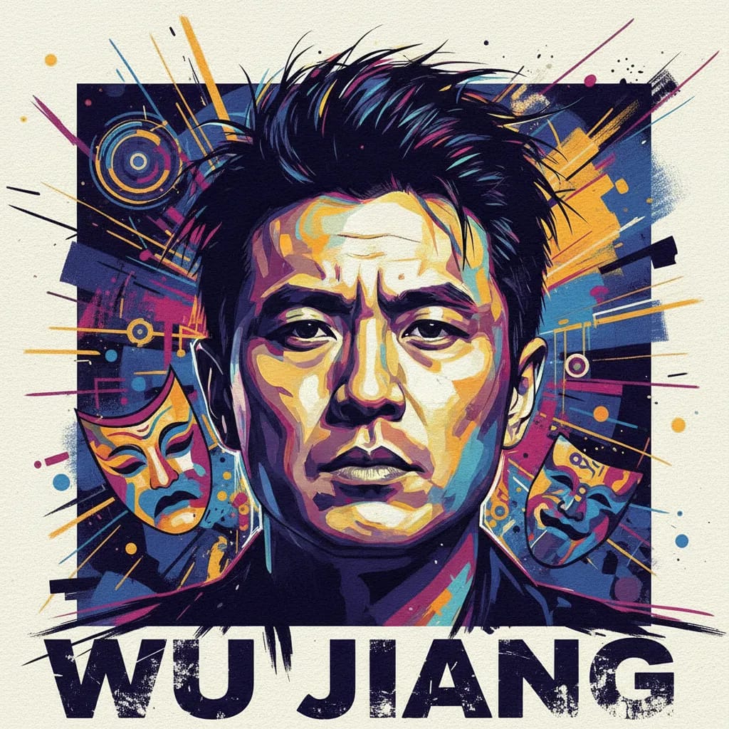 Artistic portrait of Wu Jiang