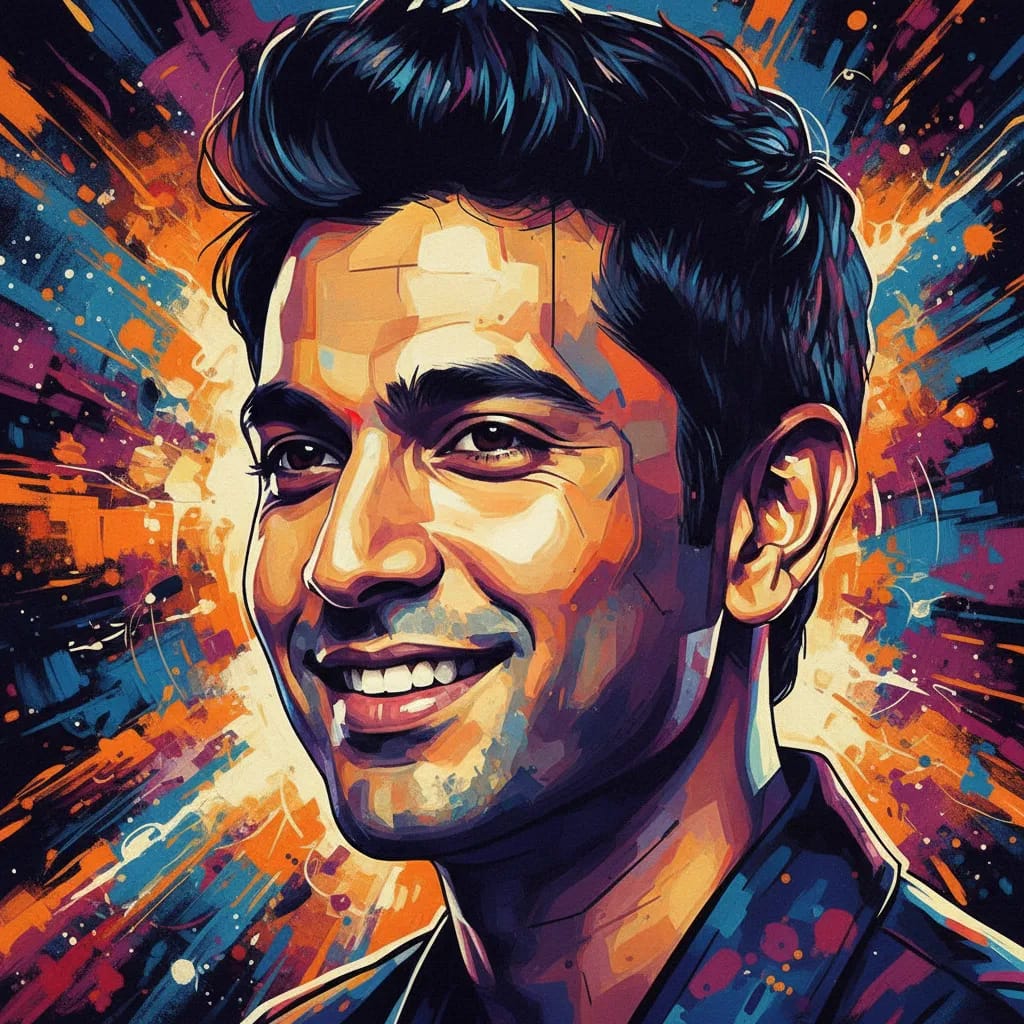 Artistic portrait of Manish Dayal