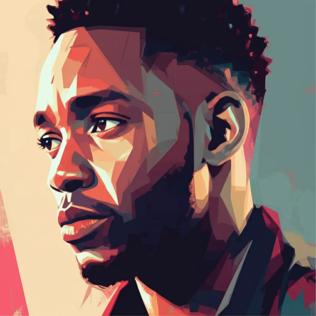 Artistic portrait of Sizo Mahlangu