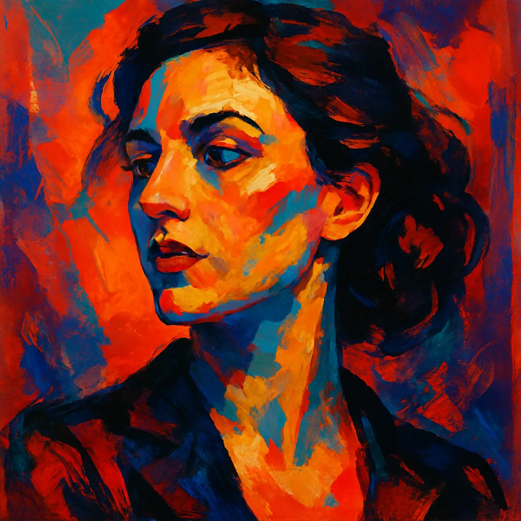 Artistic portrait of Isabel Tellería