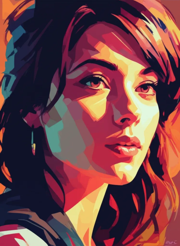 Artistic portrait of Molly Brown