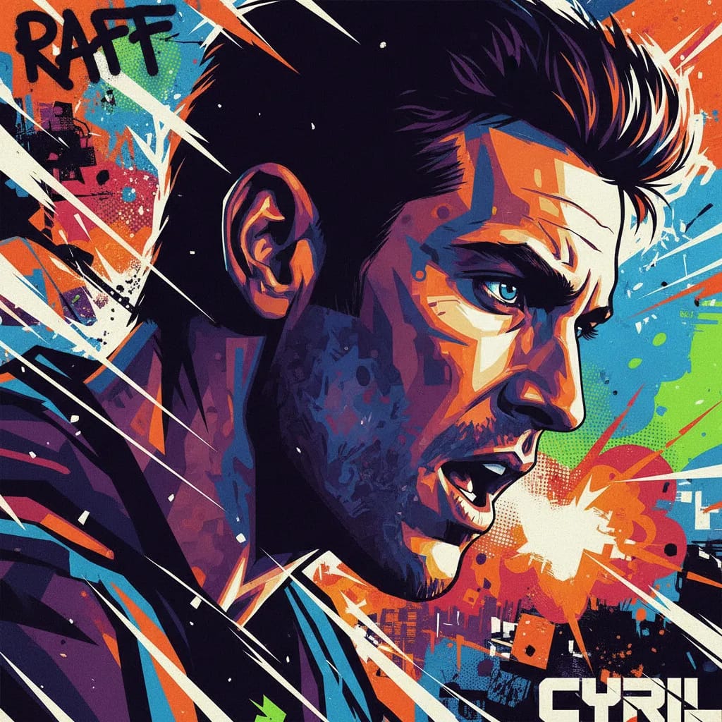 Artistic portrait of Cyril Raffaelli