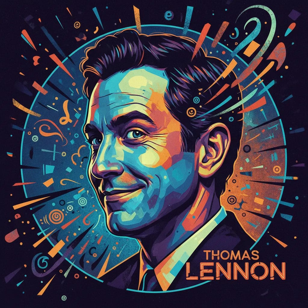 Artistic portrait of Thomas Lennon