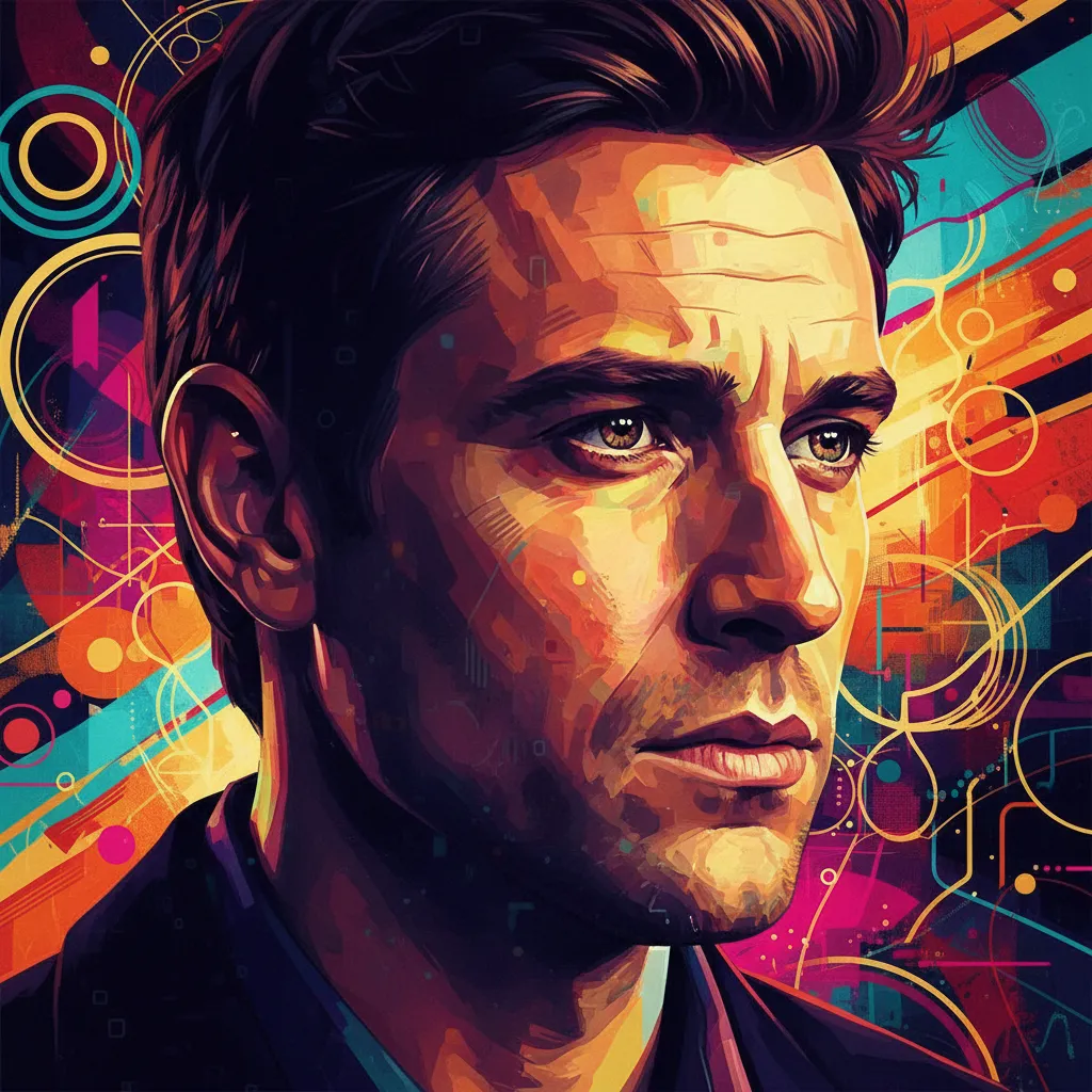 Artistic portrait of John Hannah